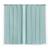 2x Blockout Curtains Panels 3 Layers with Gauze Room Darkening 180x213cm Aqua Deals499