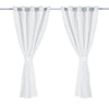 2x Blockout Curtains Panels 3 Layers with Gauze Room Darkening 180x230cm Grey Deals499