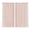 2x Blockout Curtains Panels 3 Layers with Gauze Room Darkening 180x230cm Rose Deals499