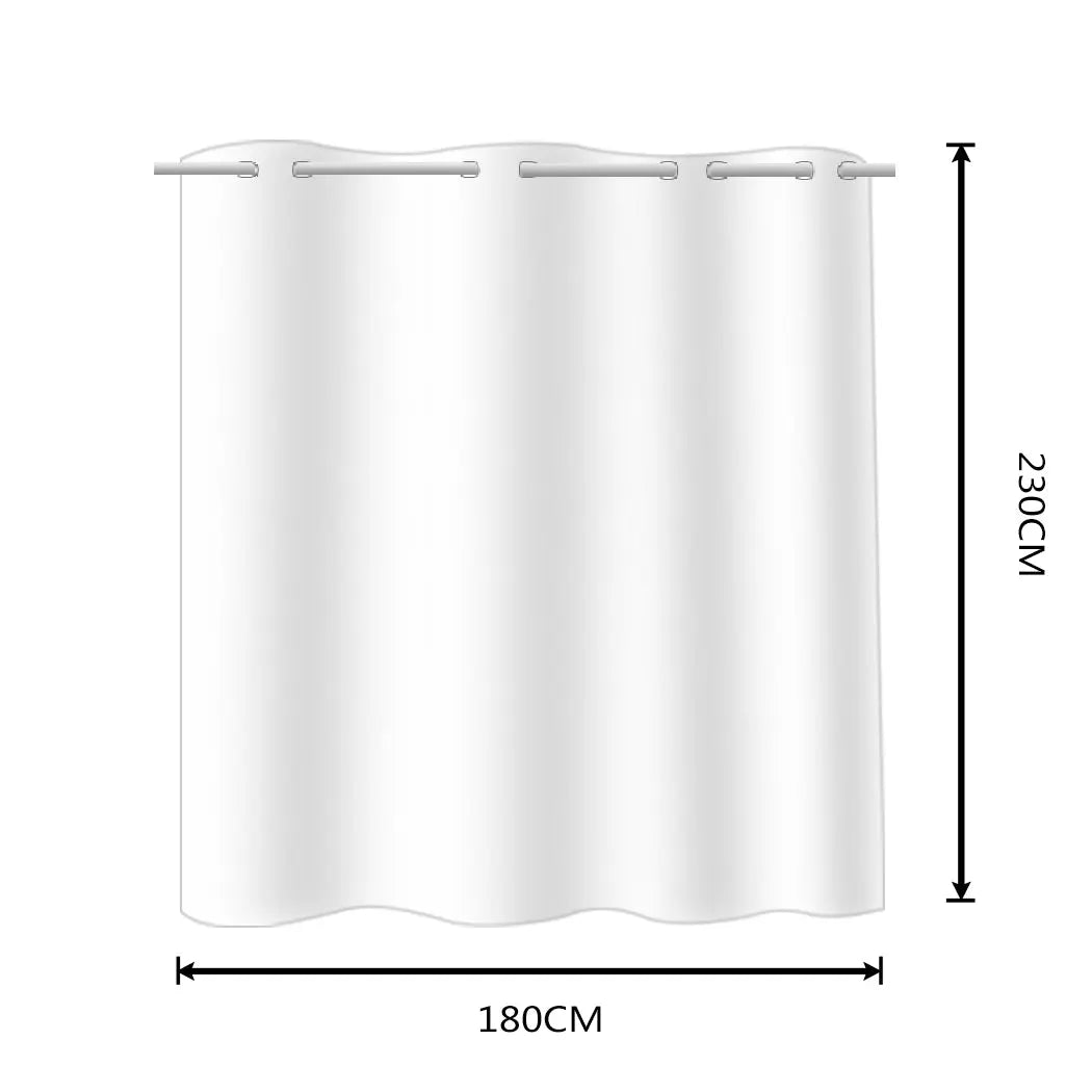 2x Blockout Curtains Panels 3 Layers with Gauze Room Darkening 180x230cm Sand Deals499