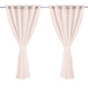 2x Blockout Curtains Panels 3 Layers with Gauze Room Darkening 240x230cm Rose Deals499