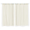 2x Blockout Curtains Panels 3 Layers with Gauze Room Darkening 240x230cm Sand Deals499