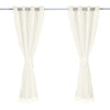 2x Blockout Curtains Panels 3 Layers with Gauze Room Darkening 240x230cm Sand Deals499