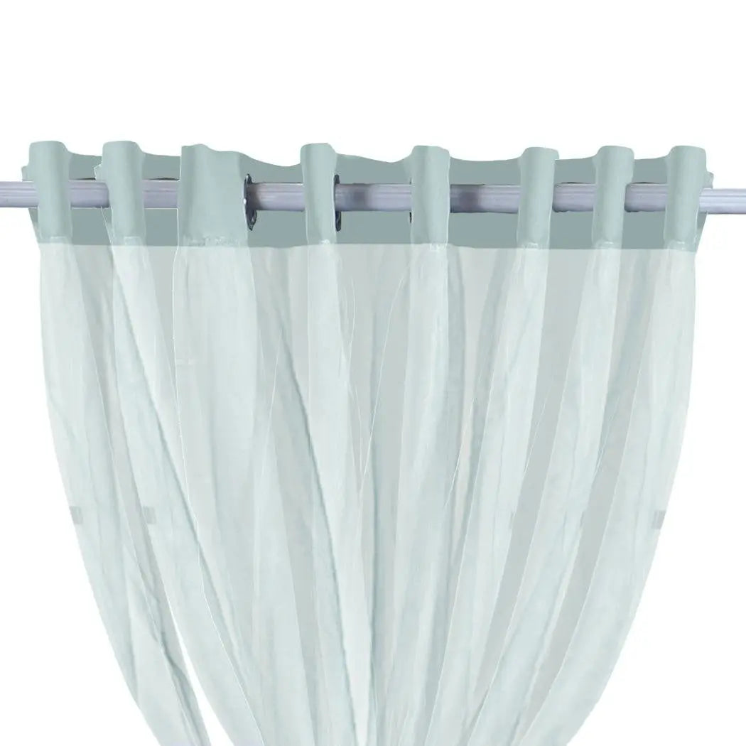 2x Blockout Curtains Panels 3 Layers with Gauze Room Darkening 300x230cm Aqua Deals499