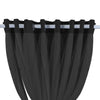 2x Blockout Curtains Panels 3 Layers with Gauze Room Darkening 300x230cm Black Deals499