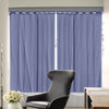 2x Blockout Curtains Panels 3 Layers with Gauze Room Darkening 300x230cm Navy Deals499