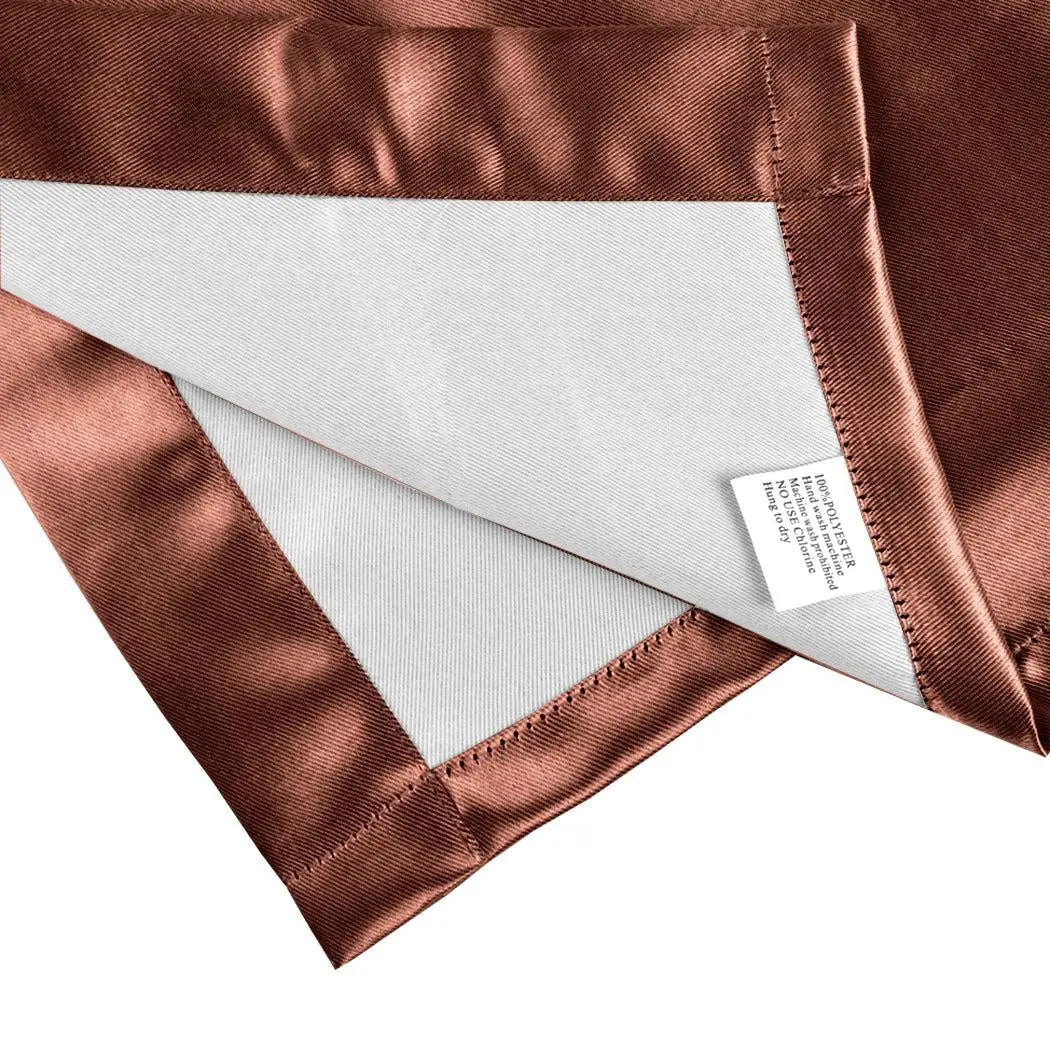 2x Blockout Curtains Panels Blackout 3 Layers Eyelet Room Darkening 240x230cm Deals499