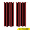 2x Blockout Curtains Panels Blackout 3 Layers Eyelet Room Darkening 240x230cm Deals499