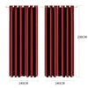 2x Blockout Curtains Panels Blackout 3 Layers Eyelet Room Darkening 240x230cm Deals499