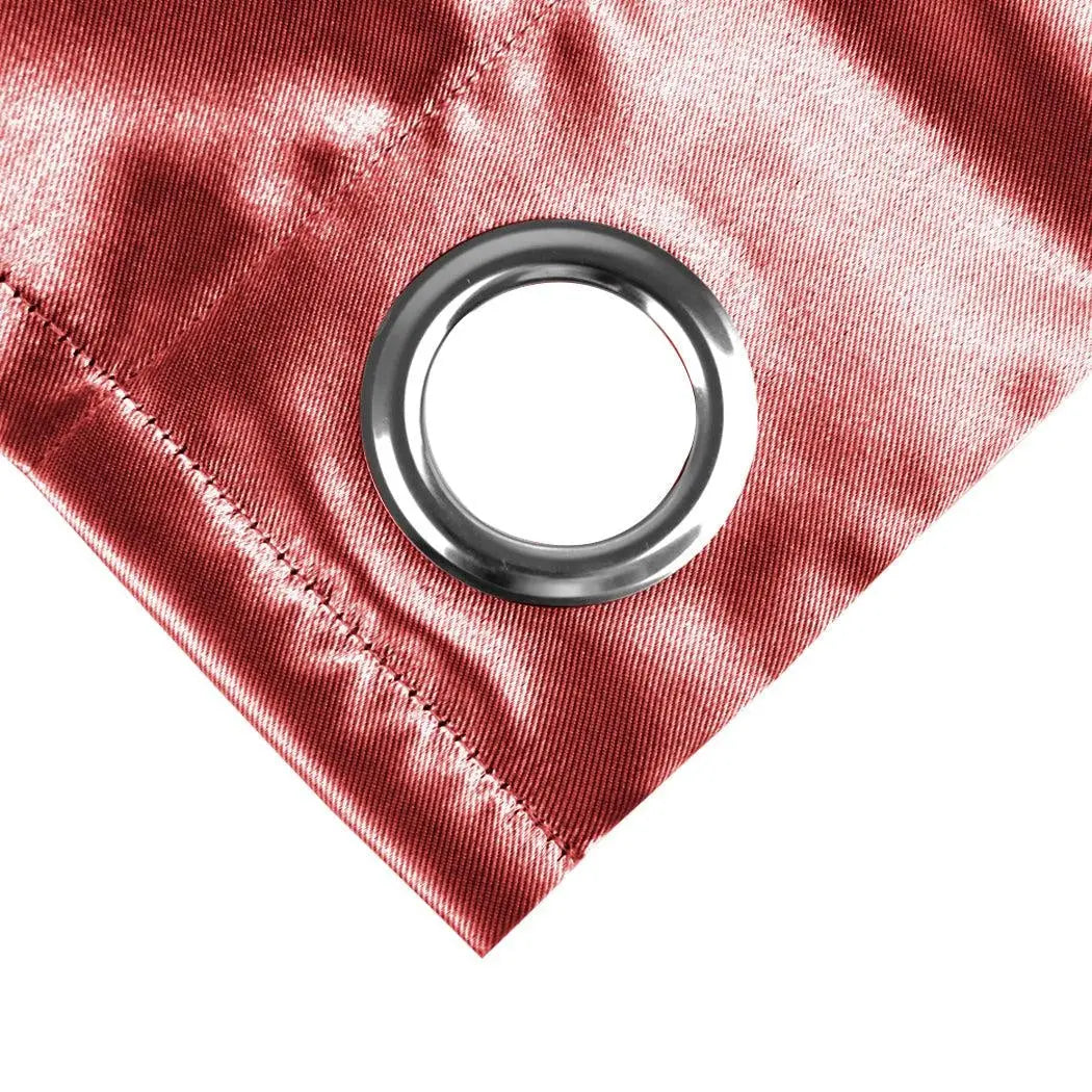 2x Blockout Curtains Panels Blackout 3 Layers Eyelet Room Darkening 240x230cm Deals499