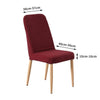 2x Dining Chair Covers Spandex Cover Removable Slipcover Banquet Party Burgundy Deals499
