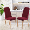 2x Dining Chair Covers Spandex Cover Removable Slipcover Banquet Party Burgundy Deals499