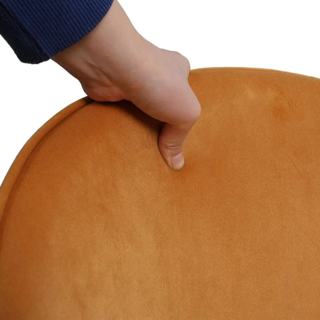 2x Dining Chairs Seat French Provincial Kitchen Lounge Chair Mustard Deals499