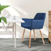 2x Dining Chairs Seat French Provincial Lounge Contemporary Chair Blue Deals499