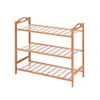 2x Levede 3 Tier Bamboo Shoe Rack Shoes Organizer Storage Shelves Stand Shelf Deals499