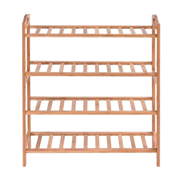 2x Levede 4 Tier Bamboo Shoe Rack Shoes Organizer Storage Shelves Stand Shelf Deals499