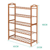 2x Levede 5 Tier Bamboo Shoe Rack Shoes Organizer Storage Shelves Stand Shelf Deals499