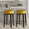 2x Levede 75cm Swivel Bar Stool Kitchen Stool Wood Barstool Dining Chair Citrine Deals499