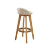 2x Levede Leather Swivel Bar Stool Kitchen Stool Dining Chair Barstools Cream Deals499