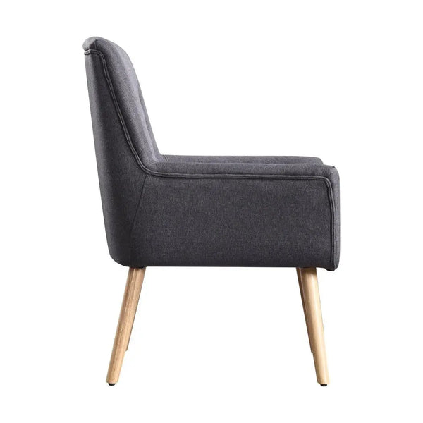 2x Levede Luxury Upholstered Armchair Dining Chair Accent Sofa Padded Fabric Deals499