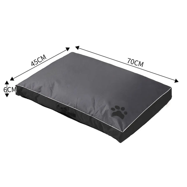 2x PaWz Pet Bed Mattress Dog Cat Pad Mat Summer Winter Cushion Pillow M Black Deals499