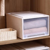 2x Plastic Wide Drawer Shoes Storage Boxes Stackable Clothes Kids Toys Organiser Deals499