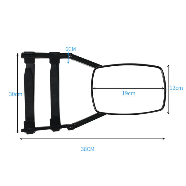 2x Towing Mirrors Caravan Universal Fit Clamp Multi Trailer Car Truck Vehicle Deals499