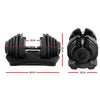 2x40KG Adjustable Dumbbells Dumbbell Set Rubber Weight Plates Deals499