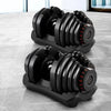 2x40KG Adjustable Dumbbells Dumbbell Set Rubber Weight Plates Deals499