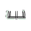 3 Bike Floor Parking Rack Bikes Stand Bicycle Instant Storage Cycling Portable Deals499