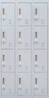 3-Digit Combination Lock 12 Door Locker for Office Gym - Light Grey Deals499
