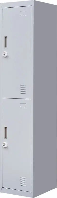 3-Digit Combination Lock 2-Door Vertical Locker for Office Gym Shed School Home Storage Grey Deals499