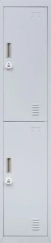 3-Digit Combination Lock 2-Door Vertical Locker for Office Gym Shed School Home Storage Grey Deals499