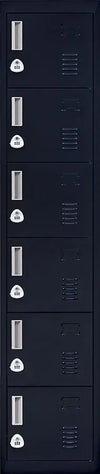 3-Digit Combination Lock 6-Door Locker for Office Gym Shed School Home Storage Black Deals499