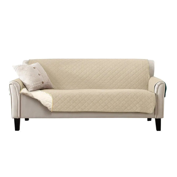 3 Seater Quilted Couch Sofa Cover Slipcover Pet Kids Furniture Protector Covers Deals499