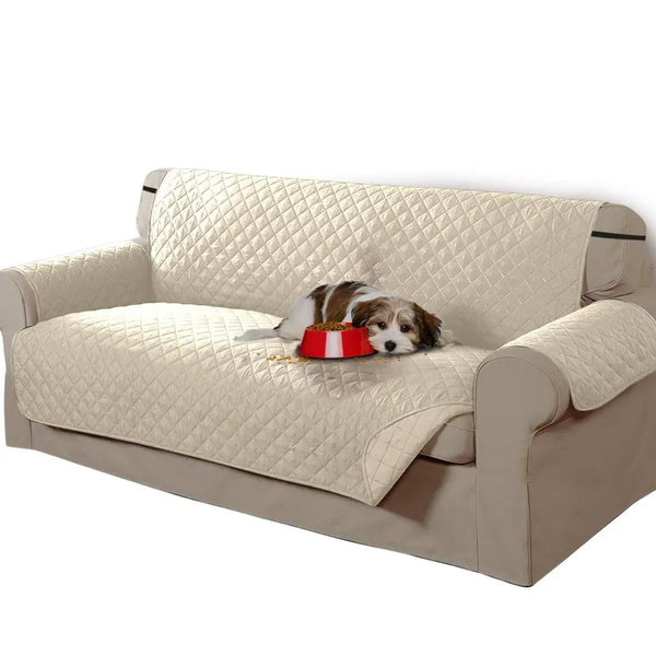 3 Seater Quilted Couch Sofa Cover Slipcover Pet Kids Furniture Protector Covers Deals499