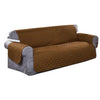 3 Seater Sofa Covers Quilted Couch Lounge Protectors Slipcovers Brown Deals499