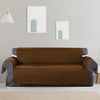3 Seater Sofa Covers Quilted Couch Lounge Protectors Slipcovers Brown Deals499