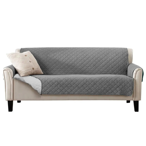 3 Seater Sofa Covers Quilted Couch Lounge Protectors Slipcovers Grey Deals499