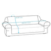 3 Seater Sofa Covers Quilted Couch Lounge Protectors Slipcovers Grey Deals499