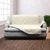 3 Seater Sofa Covers Quilted Couch Lounge Protectors Slipcovers Khaki Deals499