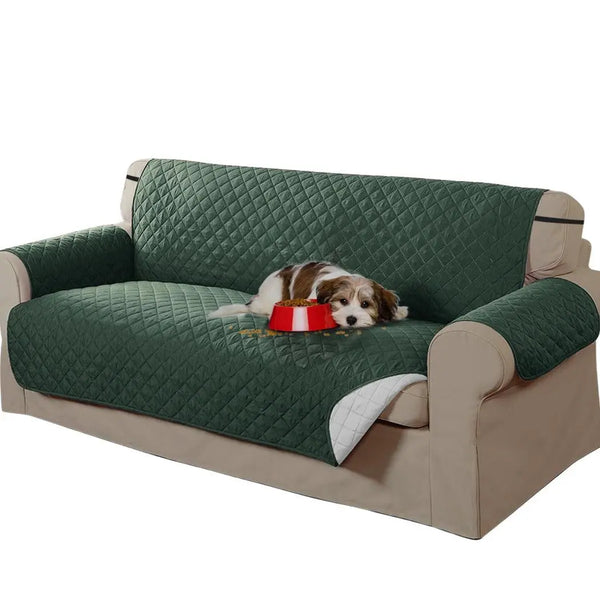 3 Seater Sofa Covers Quilted Couch Lounge Protectors Slipcovers Olive Deals499