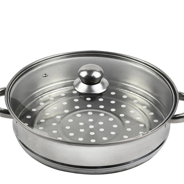 3 Tier Stainless Steel Steamer Meat Vegetable Cooking Steam Hot Pot Kitchen Tool Deals499