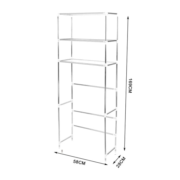 3 Tier Toilet Bathroom Laundry Washing Machine Storage Rack Shelf Unit Organizer Deals499