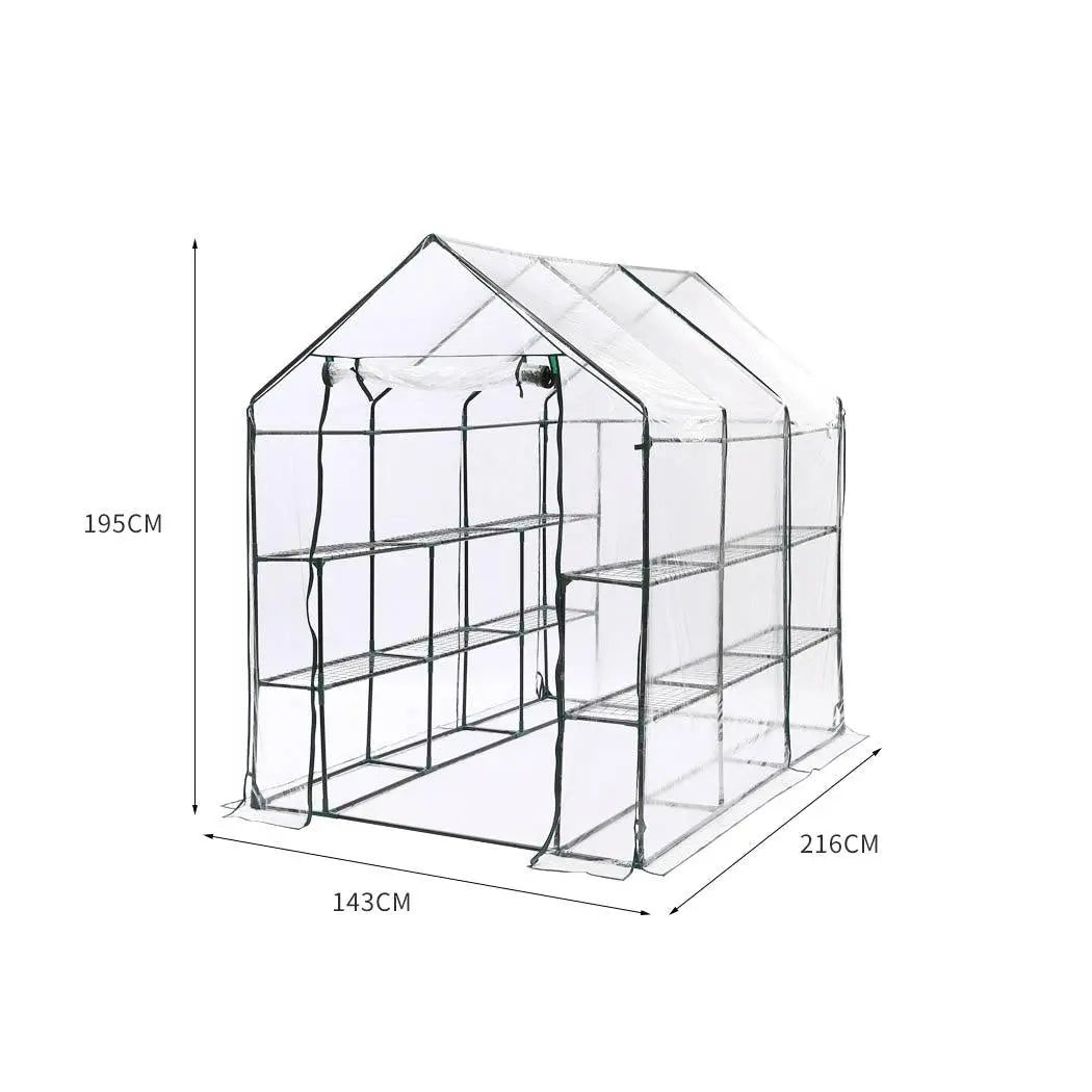 3 Tier Walk In Greenhouse Garden Shed PVC Cover Film Tunnel Green House Plant Deals499