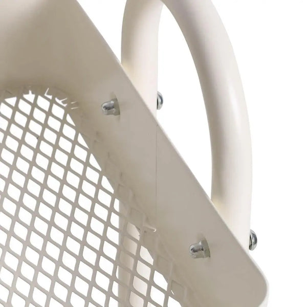 3 Tiers Kitchen Trolley Cart Steel Storage Rack Shelf Organiser Wheels White Deals499