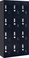 3-digit Combination Lock 12 Door Locker for Office Gym - Black Deals499