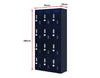 3-digit Combination Lock 12 Door Locker for Office Gym - Black Deals499
