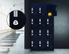 3-digit Combination Lock 12 Door Locker for Office Gym - Black Deals499