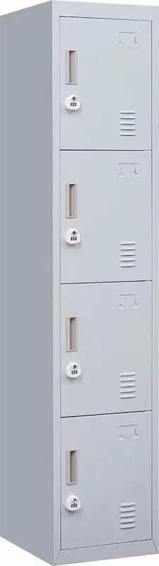 3-digit Combination Lock 4 Door Locker for Office Gym Grey Deals499